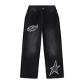 Vintage washed EmotoSlate jeans