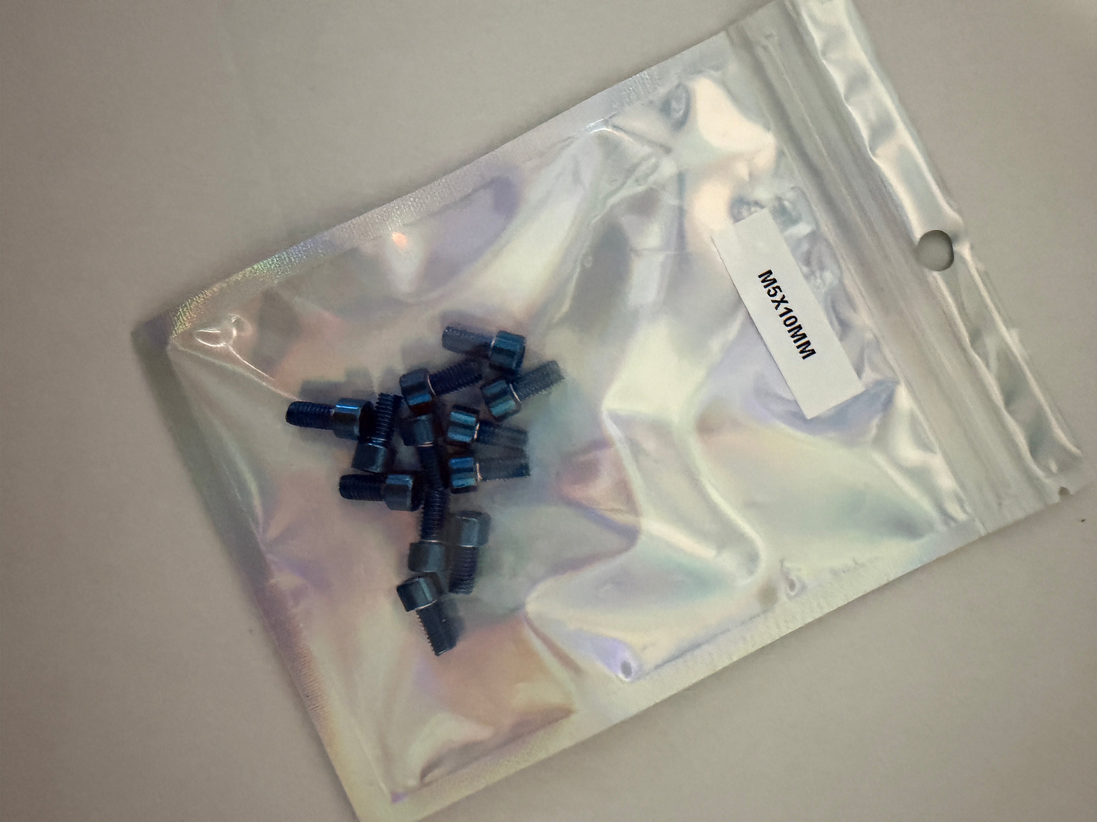 M5x10mm titanium bolts