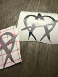 Unmanageable chrome stickers