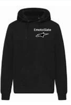 EmotoSlate Hoodie (black on black)
