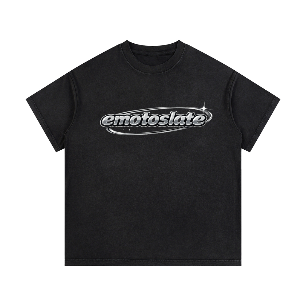 Vintage Wash Emoto Slate shirt